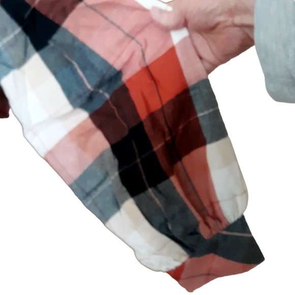 Sanctuary Bianca Anthropologie Long Sleeves Plaid Button Up Shirt Plus Size 2XL - Picture 8 of 9